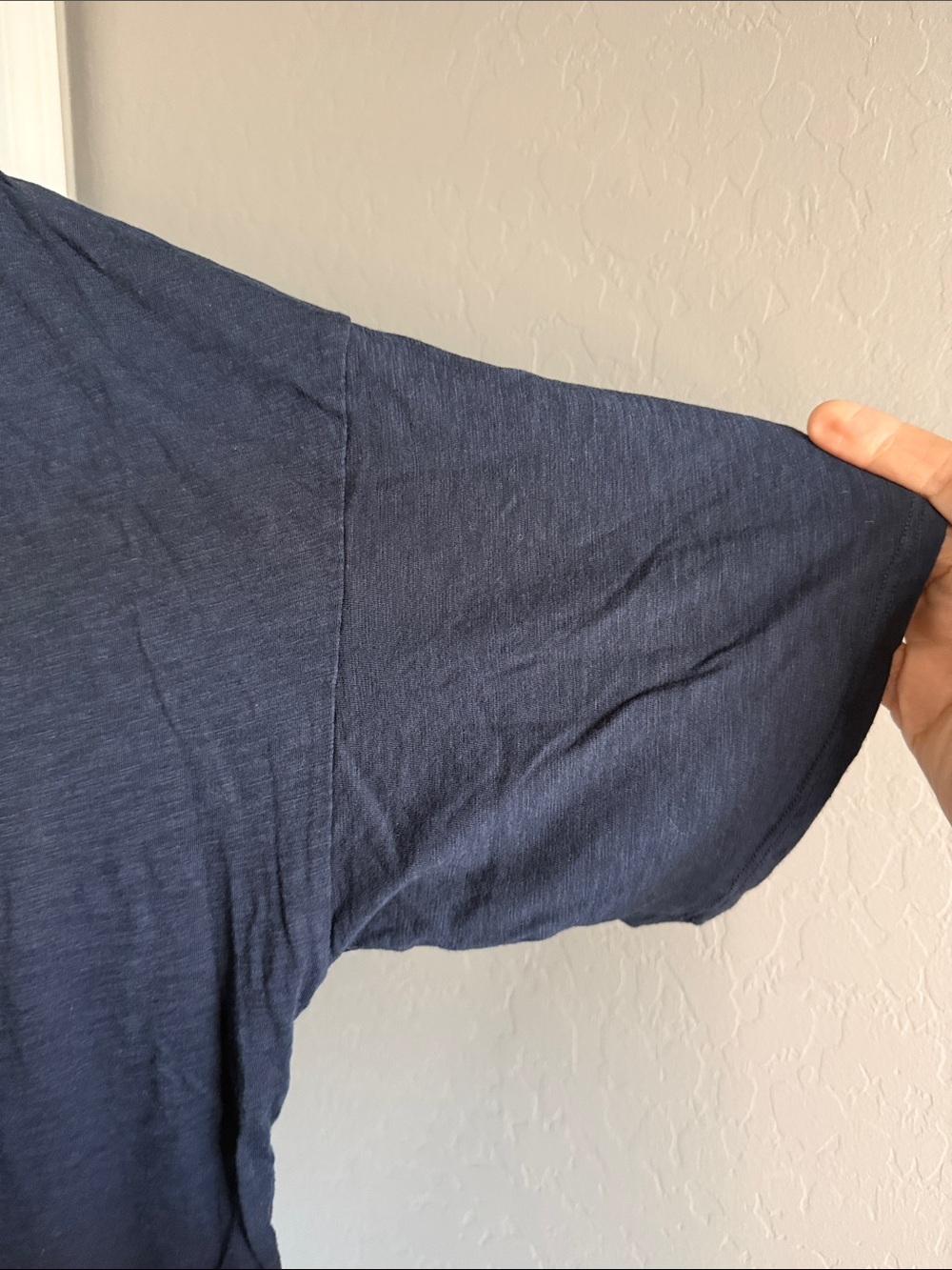 Beyond Yoga Deep Navy Relaxed Crew Short Sleeve Tee - Picture 5 of 6